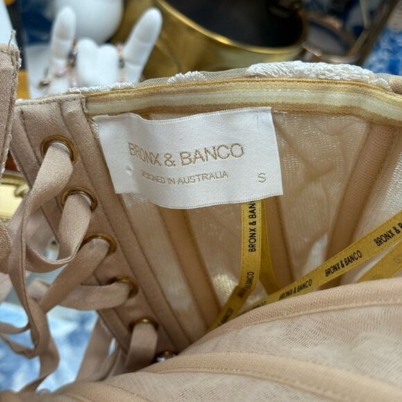 🆕 BRONX & BANCO 🧿 NWOT Jasmine Maraya White Mini Dress - Sz S / US 4 - Picture 15 of 16